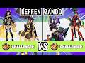 2XKO ▰ Leffen (Akali / Ahri) vs Zando (Jinx / Akali) ▰ High Level Gameplay