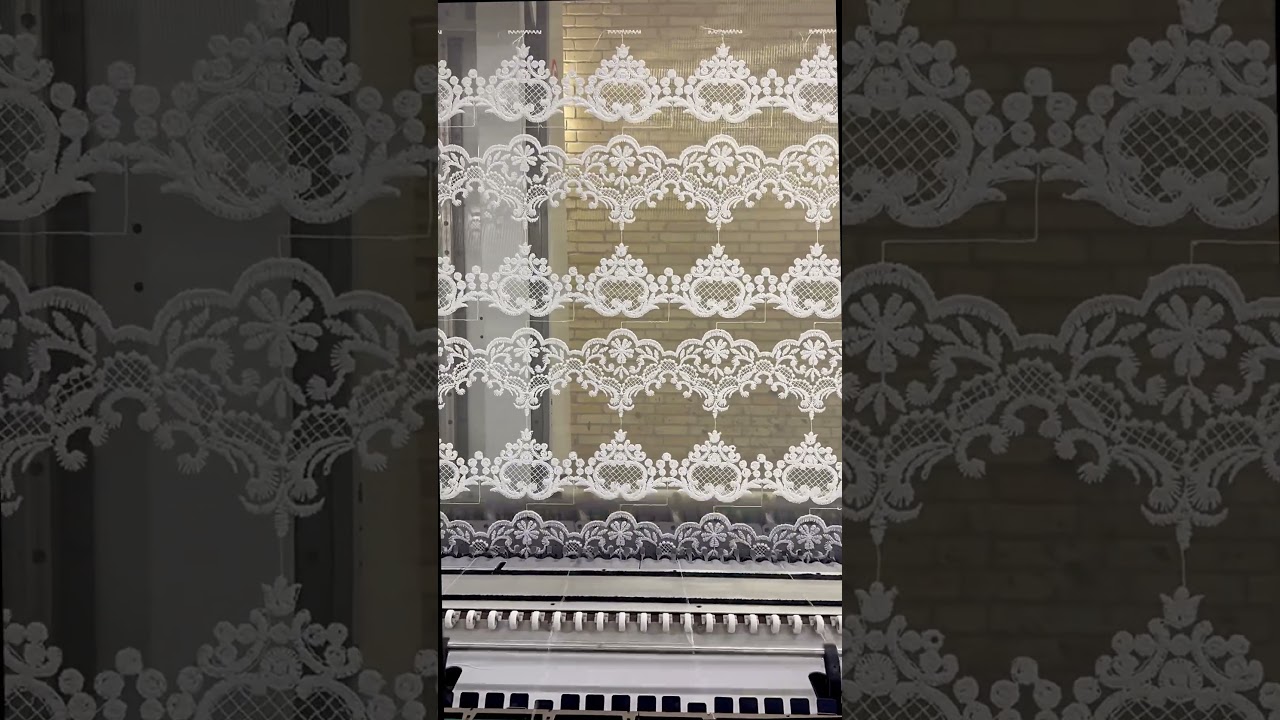 Schiffli Embroidery Machine Production 🧵✂️ 