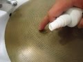 Groove Juice Cymbal Cleaner (GJCC) 銅鈸清潔劑的使用示範1