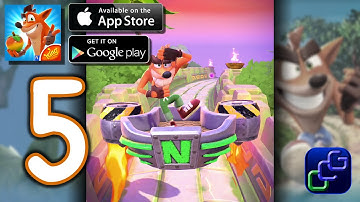 CRASH On The Run Android iOS Walkthrough - Part 5 - Survival Runs, Defeat Fake Crash, Wumpa Island