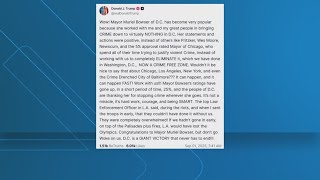 Trump praises Mayor Bowser for helping bring crime down