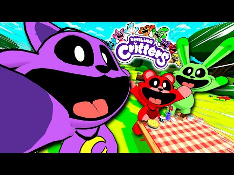 CATNAP 😸 GOES ON A PICNIC WITH BOBBY BEARHUG 🐻 and HOPPY HOPSCOTCH 🐰 | SMILING CRITTERS VR