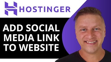 How to Add Social Media Link in Hostinger Website | Hostinger Tutorial 2025