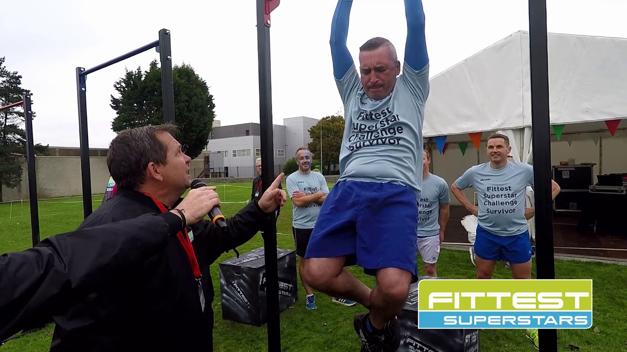 "Hang Tough" Challenge at a Fittest Superstars Corporate Event