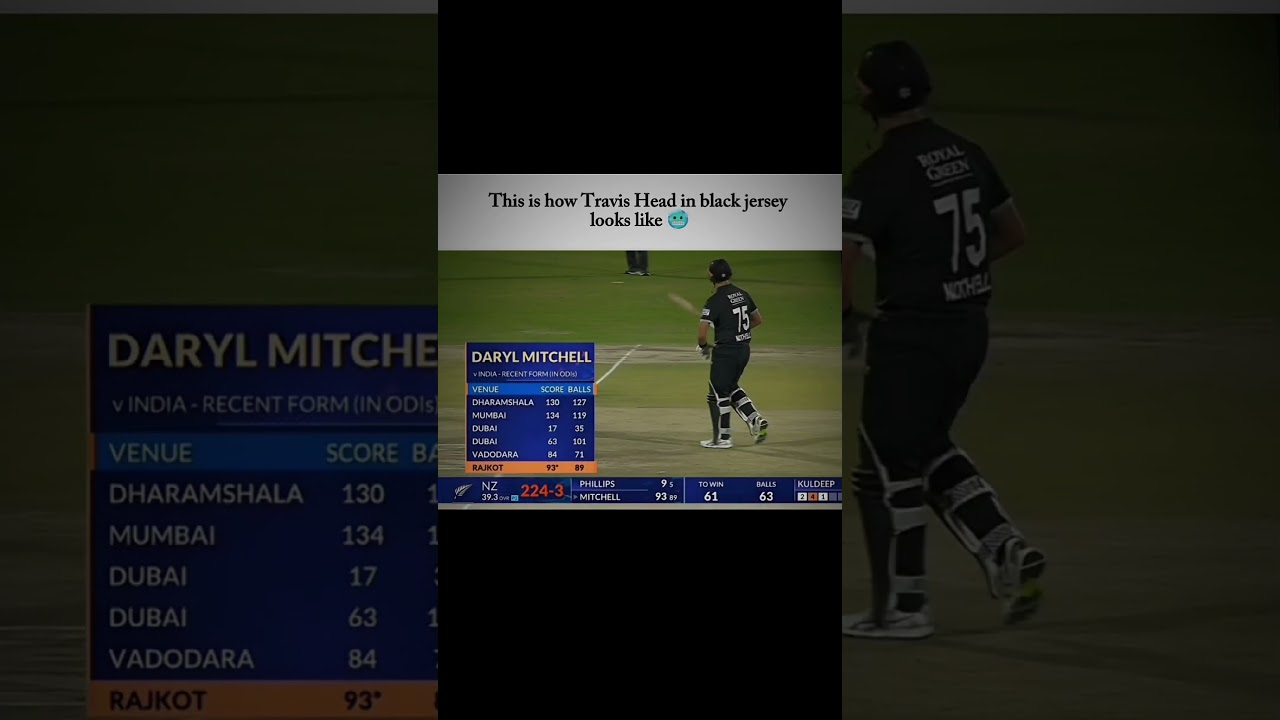 Daryl Mitchell's stats against India in ODIs 🥶