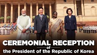 LIVE: PM Modi at ceremonial reception of President Lee Jae Myung of the Republic of Korea screenshot 1