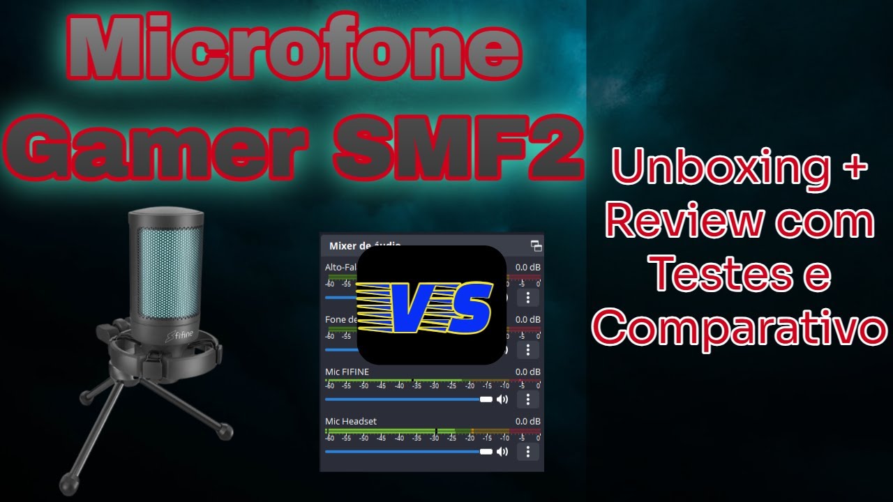 Microfone Gamer SFM2 (fifine) | Unboxing + Review com Testes e ...
