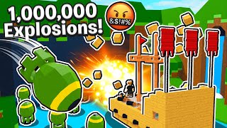 I Replaced all rocks with NUKES In Build a Boat!