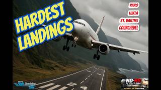 MSFS 2024: The HARDEST Airport Landings in the World! (Paro, Lukla, St. Barths & Courchevel)