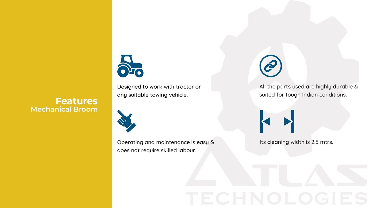 Tractor mounted road cleaning machine Botswana | Mechanical broom