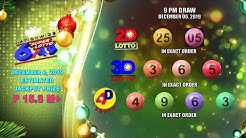 [LIVE] PCSO 9:00 PM Lotto Draw - December 6, 2019