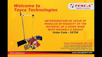 Value of Modulus of rigidity of the material of a given Wire with Maxwell