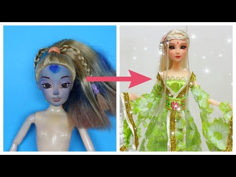 BIẾN HÓA BB #34 xấu thành đẹp/ Phong cách CỔ TRANG / DOLL MAKEOVER Ami DIY