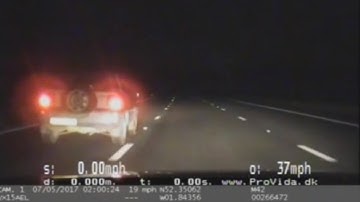 Video shows arrest of man driving in wrong direction on motorway