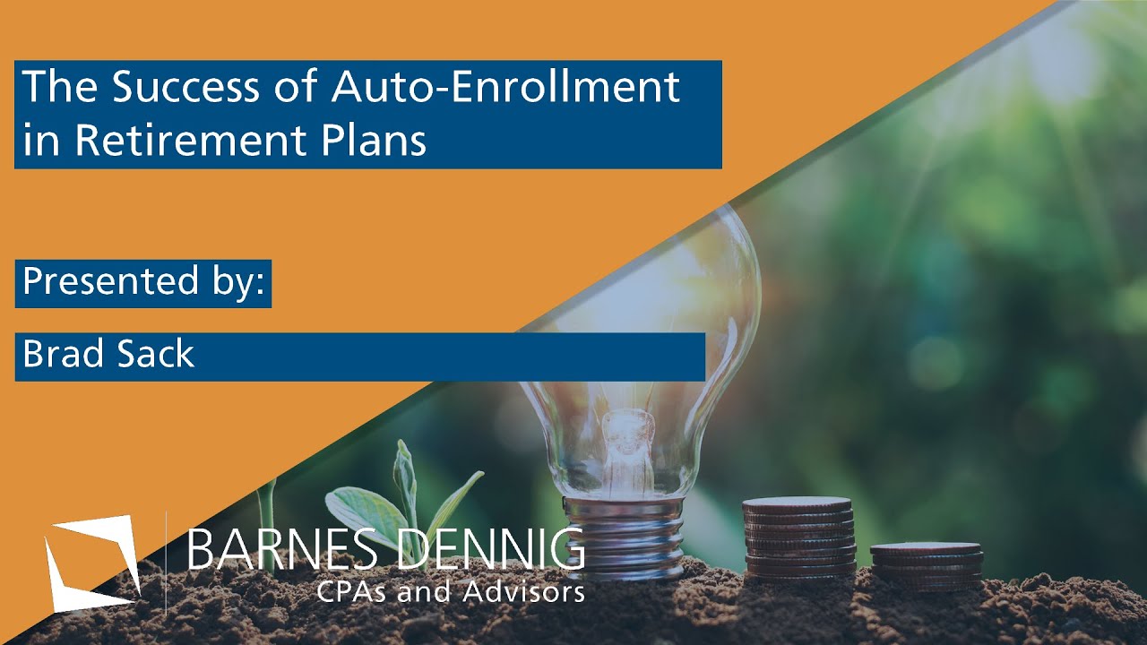 The Success of Auto-Enrollment in Retirement Plans