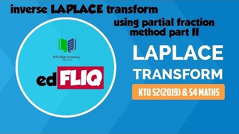 KTU S2 & S4 MATHS|inverse LAPLACE transform using partial fraction method part II |KTU BTECH MATHS