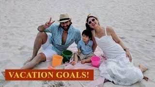 Kareena Kapoor And Saif Ali Khan Enjoy Sunny Vacation With Taimur At Cape Town Beach