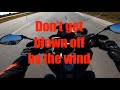 How to ride a motorcycle with strong crosswinds