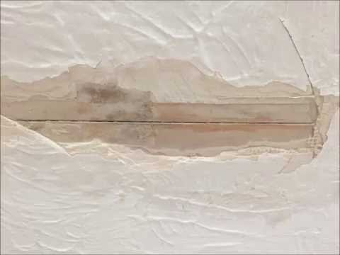 How to repair an Artexed ceiling