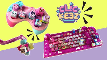 Clickeez Keyboard, Controller & Keychain Unboxing and Review 