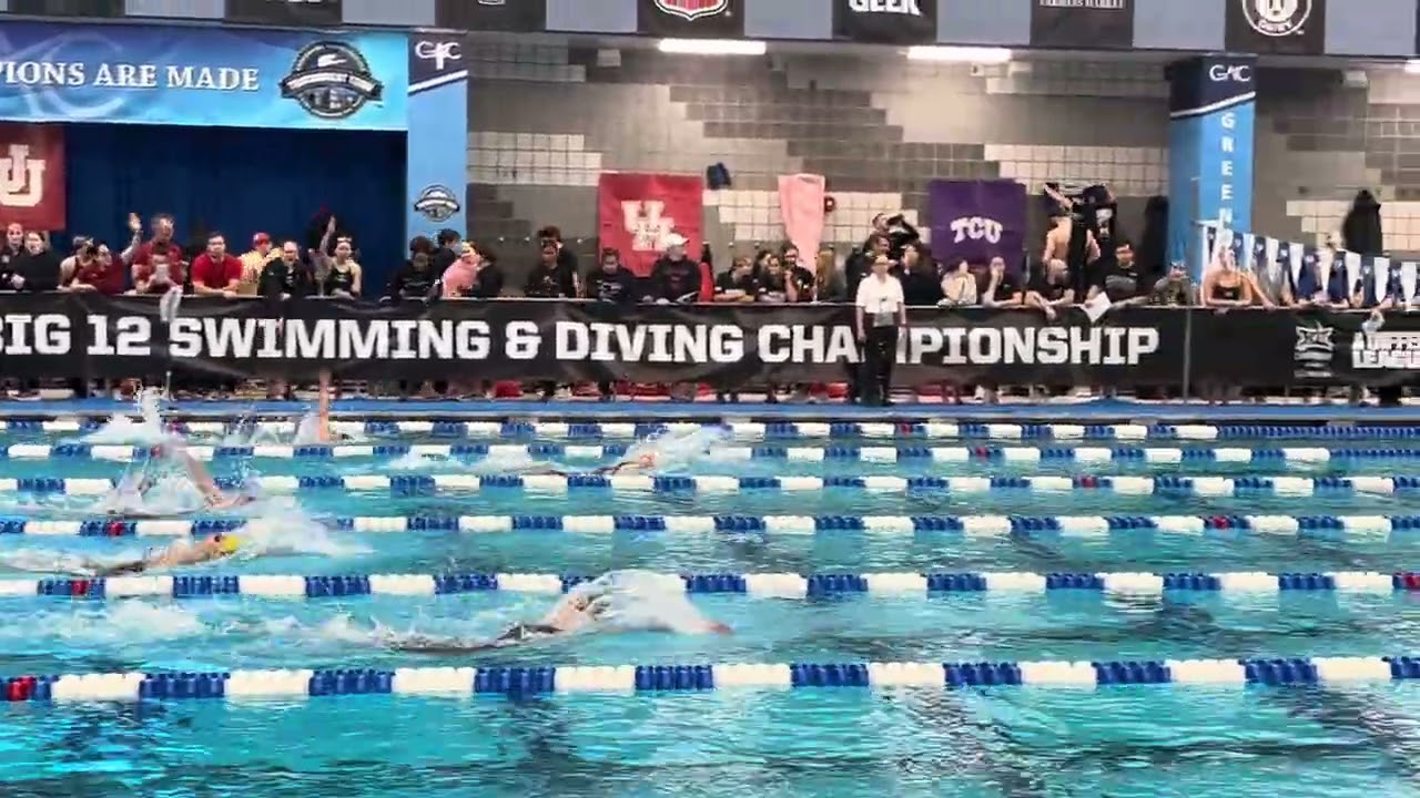 Ella Women’s 200 back prelims Big 12 Swimming & Diving Championships, Arizona State University
