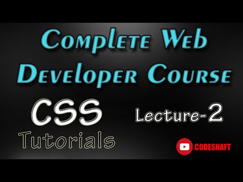 Inline CSS • L-2 • CSS Tutorials • Web Developer Course for Beginners • CodeShaft