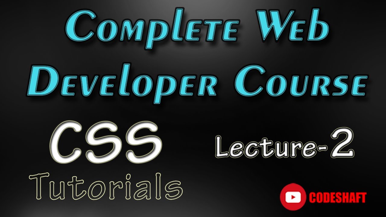 Inline CSS • L-2 • CSS Tutorials • Web Developer Course for Beginners ...
