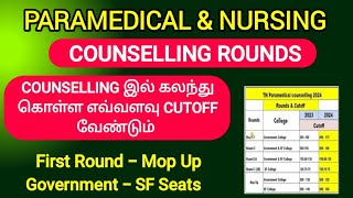 கவுன்சில்லிங் இல் கலந்து கொள்ள எவ்வளவு Cutoff வேண்டும் For All Rounds