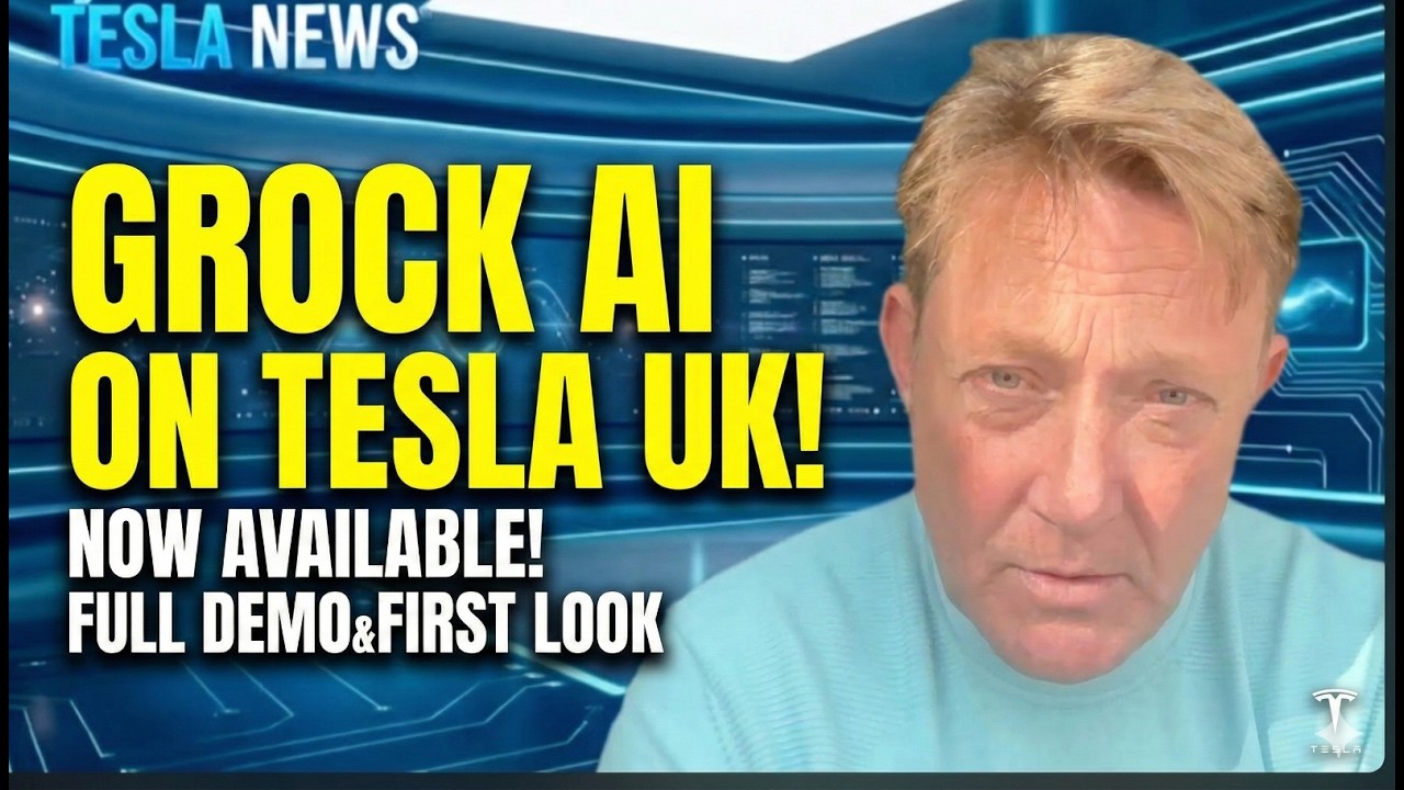 GROK НАКОНЕЦ-ТО ЗДЕСЬ! Внедрение и полная демонстрация ИИ-помощника Tesla в Великобритании.