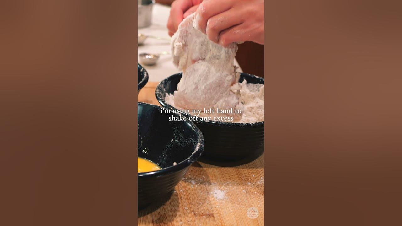 How to Properly Dredge At Home shorts kitchentips cooking dredging