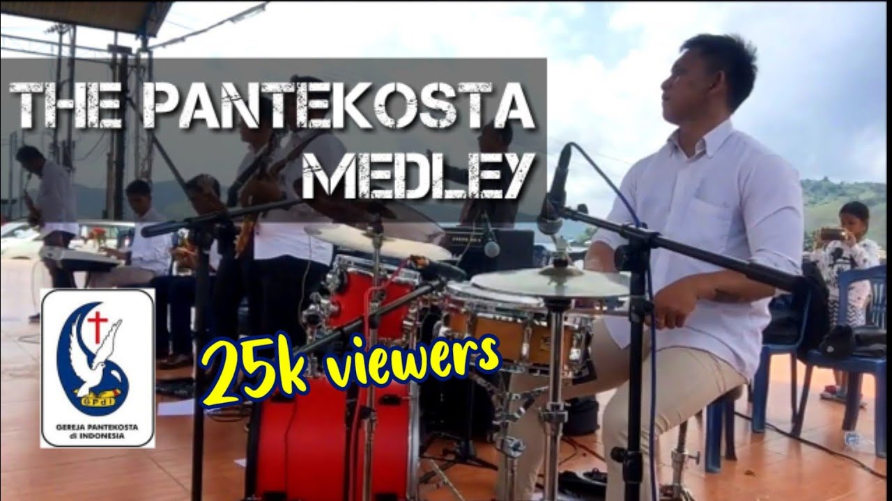 The Pantekosta Medley - Erick Tengker Drumcam // hut GPdI di tanah Papua // kalkote - sentani