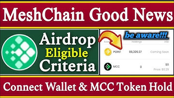 Meshchain Ai Airdrop Cratiria | Meshchain Web 3 Wallet Connect | How To Buy MCC Token