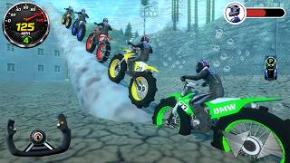 Impossible Bike Mega Stunt Ramp Simulator #1 - Extreme Motocross Dirt Bike Racing - Android GamePlay screenshot 2