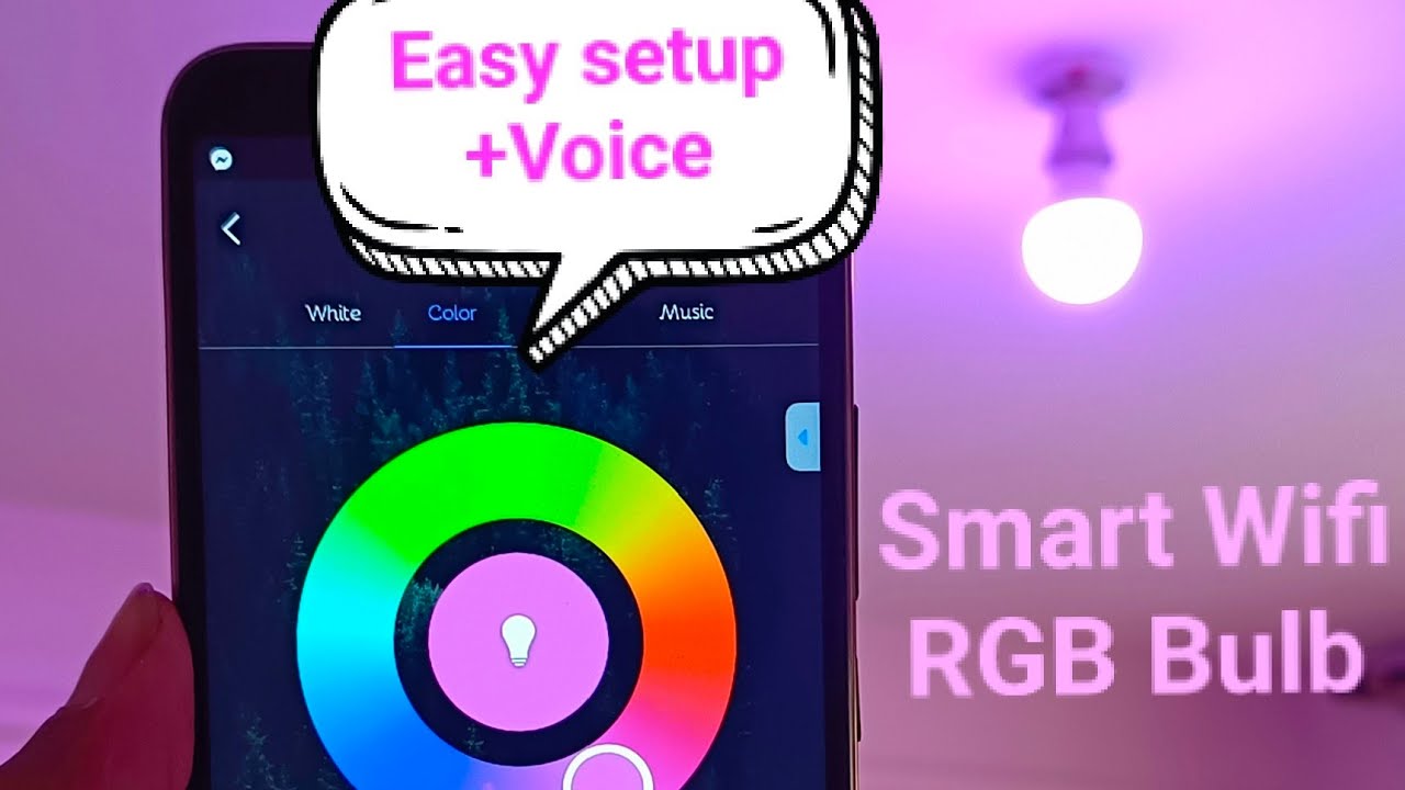 Google Assistant Led QUICK EASY SETUP/CONTROL OF A SMART WIFI LED BULB USING SMART LIFE ...