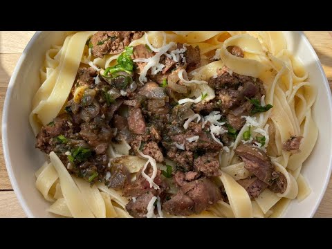 Vidéo: Tagliatelles Au Foie De Volaille