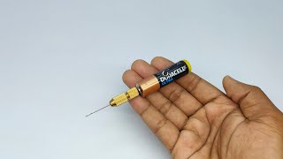 How To Make Smallest Rechargeable Driller From AA Battery