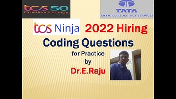 1.TCS NINJA Coding Questions for Practice - Sum of Digits By Dr.E.Raju