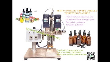 Desktop Semi Automatic  Bottle Cap Sealing Machine Electric Type Screw Capper tapando la máquina