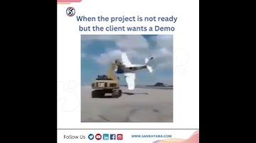 😂When the project is not ready but the client wants a Demo