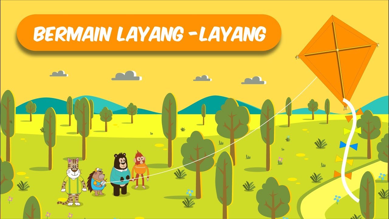 Bermain Layang-Layang | Serial Kulu si Beruang - YouTube