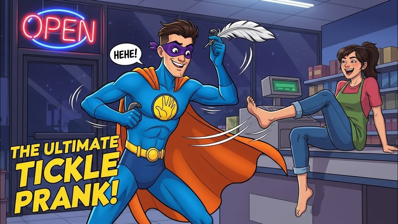 Tickle Feet Grocery Store Challenge 😂 Late Night Ticklish Mission!