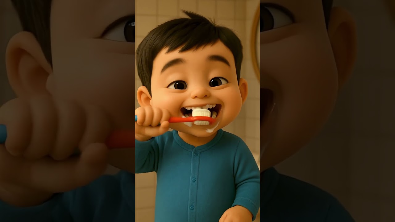 Bye Bye Germs! Funny Toddler BrushingTeeth 3D AnimationI Kids CartoonCreate Morning Routine|| Part_8