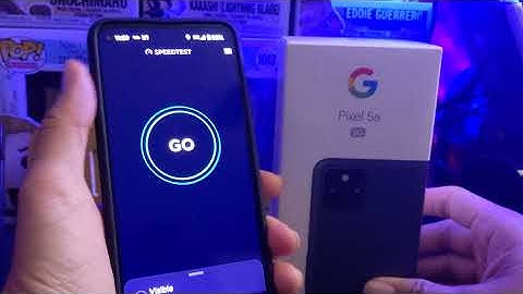 Pixel 5a Speed test Ookla (On Visible Network)