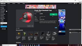 Roblox How To Get The Fresh Red Baseball Cap Youtube - backwards baseball cap roblox