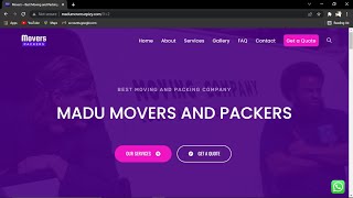 How to Create Website for Movers and Packers - FREE Moving Company Website
