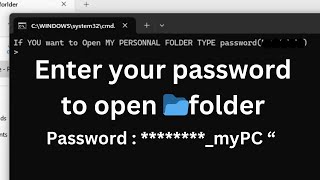 How To Password Protect a Folder In Windows 10/11 Without Installing Anything