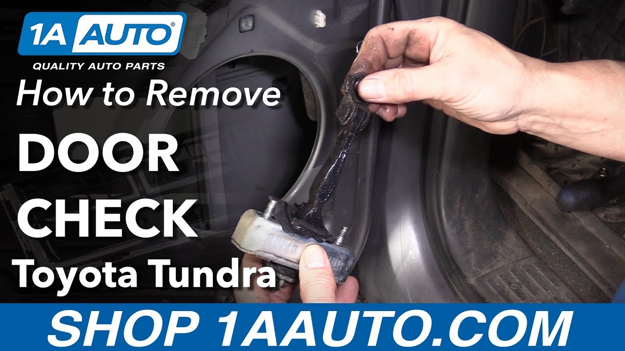 How To Remove Door Check 00 06 Toyota Tundra Youtube