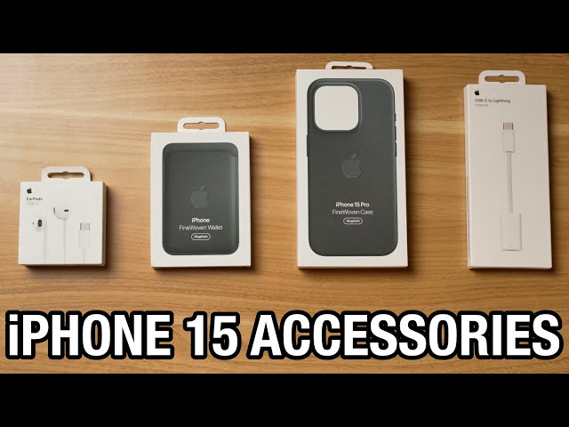 iPhone 15 ALL NEW Accessories! (FineWoven Case, Wallet & MORE