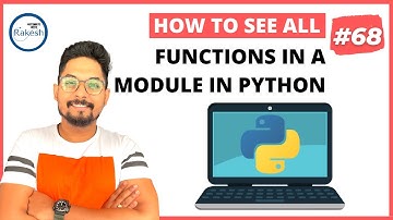 #68 How To see all the functions available in a Python module |  How To list functions in Python