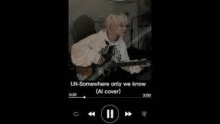 Jeongin-Somewhere only we know(AI Cover)💞#jeongin  #ai  #straykids #shorts Resimi